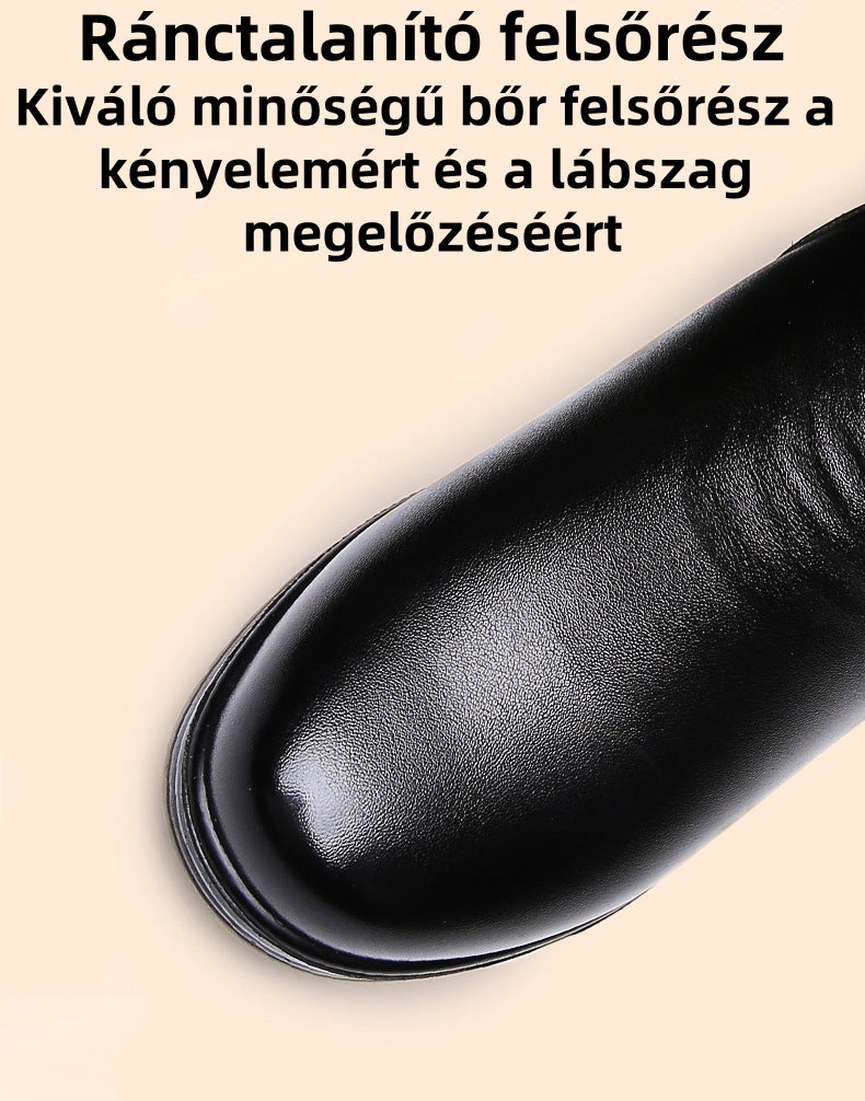 (❄️Utolsó nap, 70% kedvezmény) Ne maradj le! ⏰Kényelmes és meleg bőrcipők, 💧vízálló és csúszásgátló, ✅lábboltozat-támasztással a lábfájdalom hatékony enyhítésére.