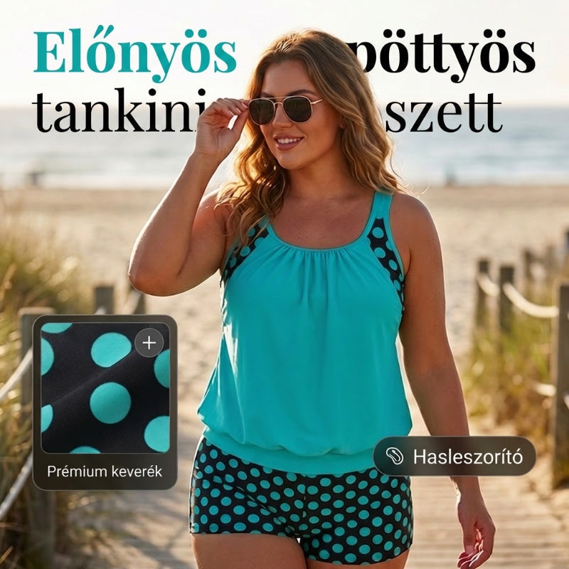🏖️[S–3XL]👙 Női kétrészes fürdőruha pöttyökkel