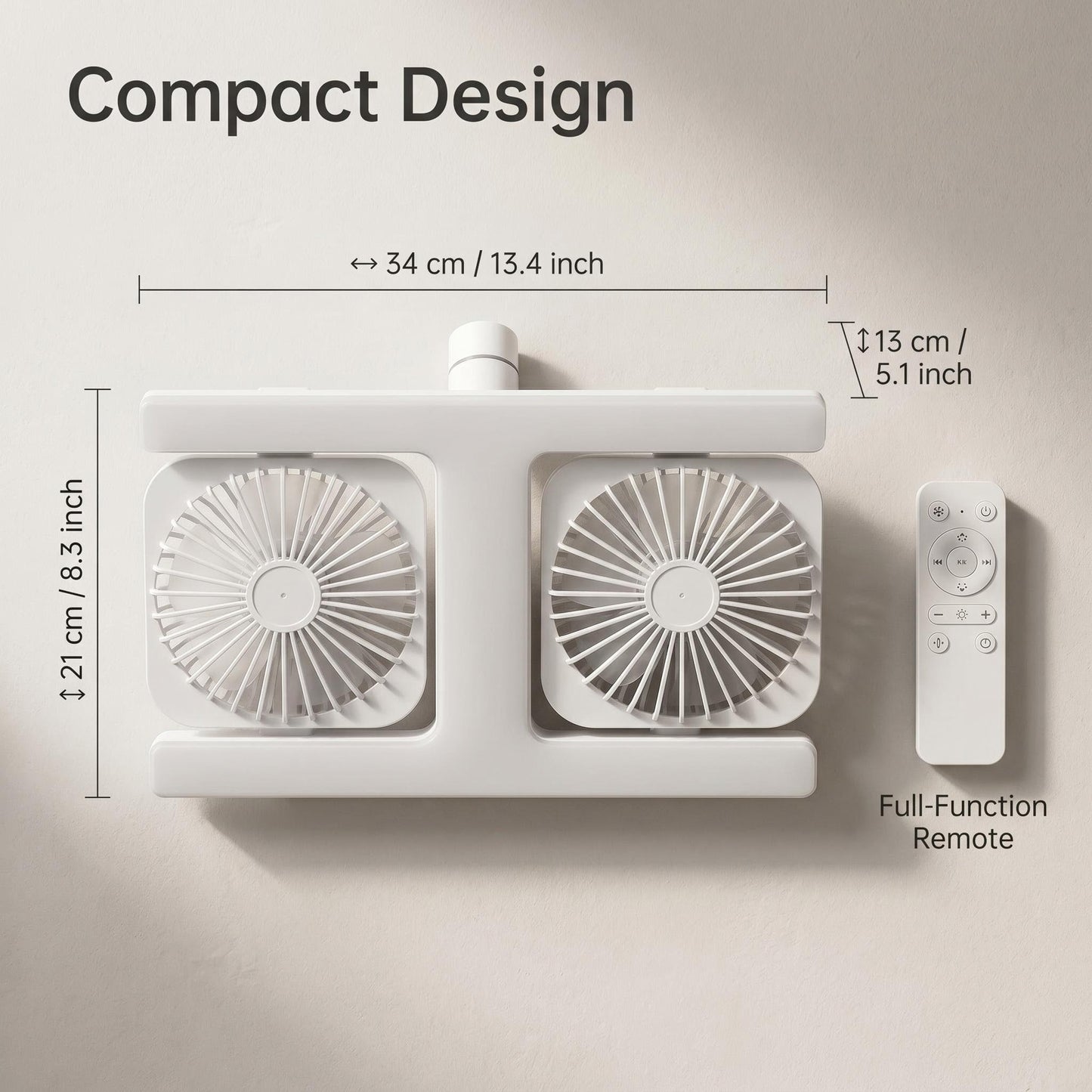 Modern LED mennyezeti ventilátor világítással 2 az 1-ben - távirányítóval ❄️💡🌀🏠