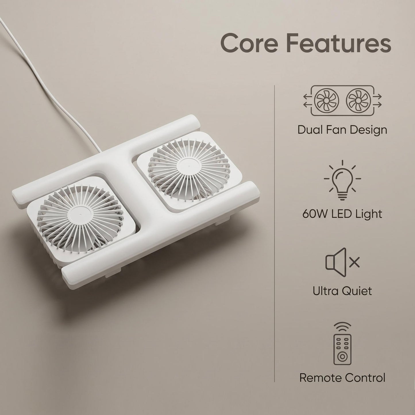 Modern LED mennyezeti ventilátor világítással 2 az 1-ben - távirányítóval ❄️💡🌀🏠