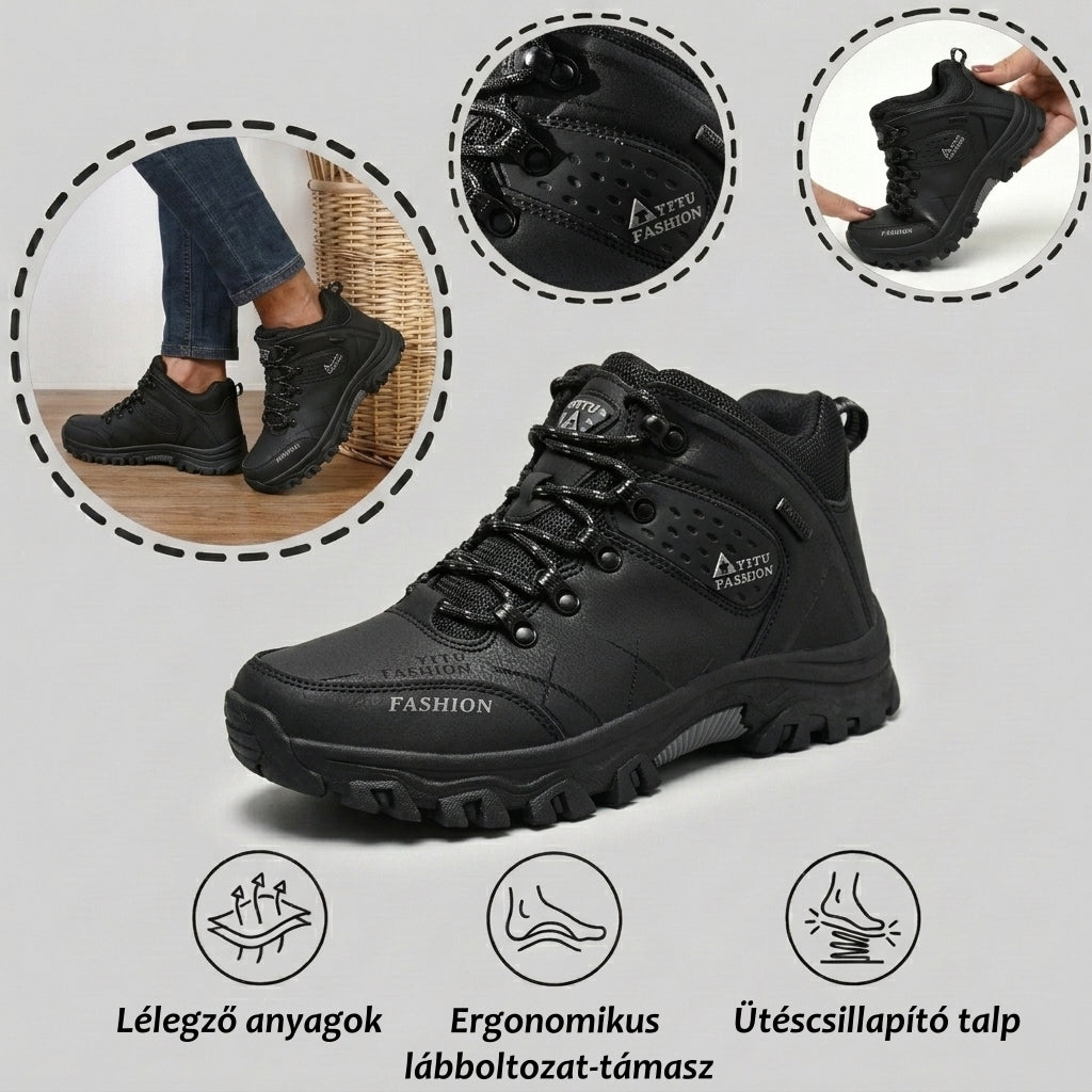 【⏰Utolsó nap, 70% kedvezmény! Ne maradj le!】Ergonómiailag tervezett ütéscsillapító ortopédiai cipők, ✅️bőr ortopédiai cipők kifejezetten európai férfiak számára.