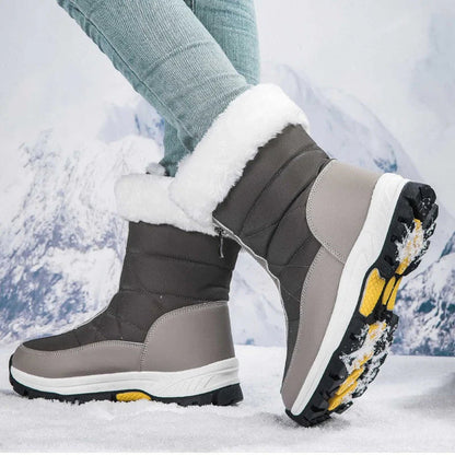 【EU36-42】❄️Téli női PU csizma pamut és polár béléssel