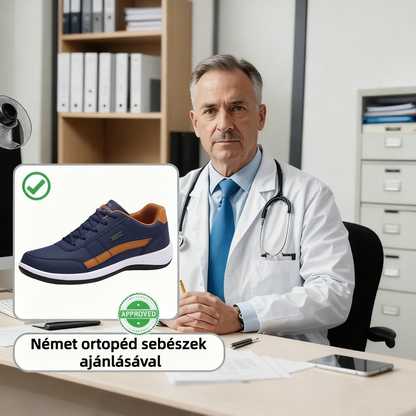 ⏰ Ma 70% kedvezmény – ne maradj le! Új férfi ortopéd cipő，vízálló és csúszásgátló 🦶 enyhíti a lábfájdalmat.