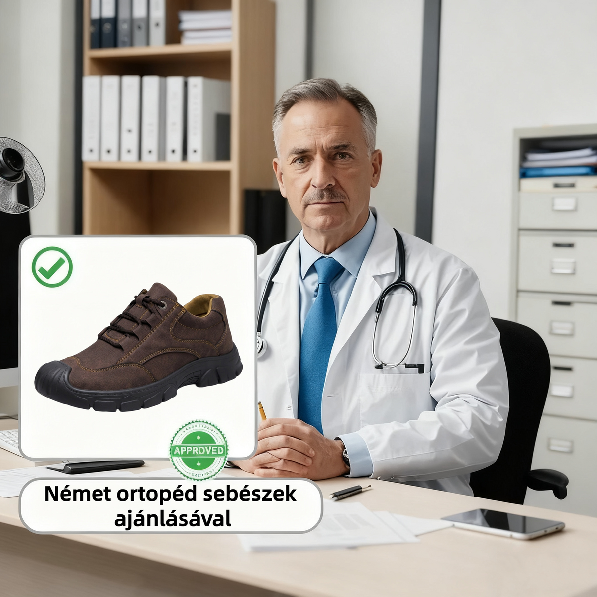 【⏰Utolsó nap, 70% kedvezmény! Ne maradj le!】Ergonómiailag tervezett ütéscsillapító ortopédiai cipők, ✅️bőr ortopédiai cipők kifejezetten európai férfiak számára.