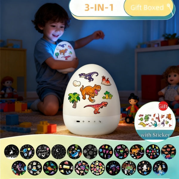 Varázslatos éjszakai fény és dallamvetítő | DINODREAM