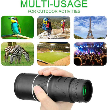 16x52-es monokuláris távcső optikai zoommal