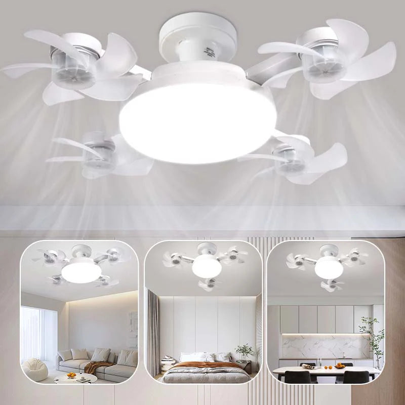 🌀 50% kedvezmény💥Mennyezeti ventilátor LED lámpával és távirányítóval