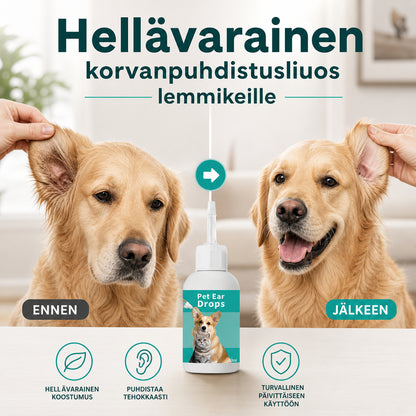 Kíméletes fültisztító oldat háziállatok számára