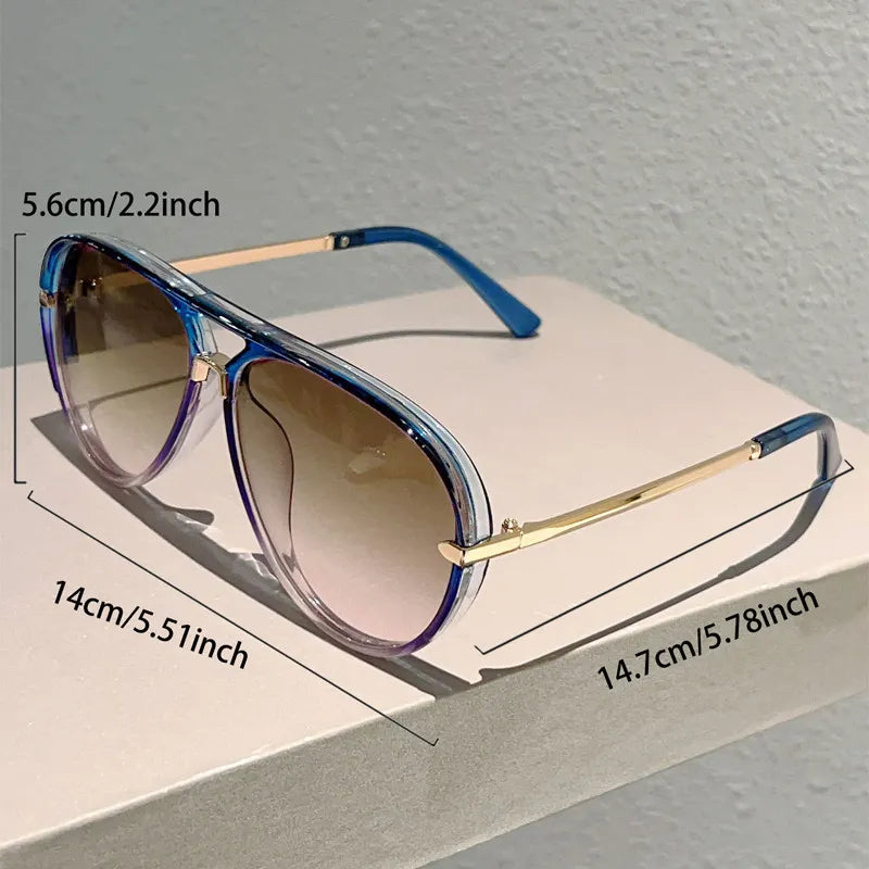 🕶50% KEDVEZMÉNY!! ⏰Női retró dupla híddal ellátott napszemüveg