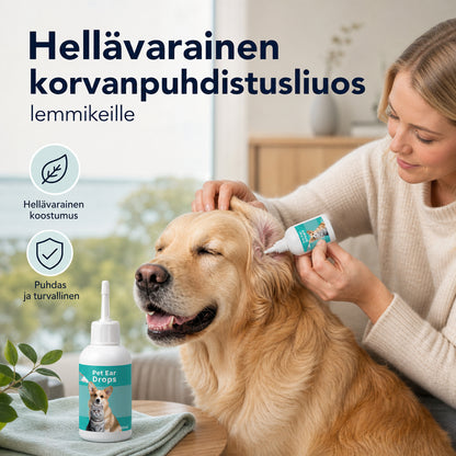 Kíméletes fültisztító oldat háziállatok számára