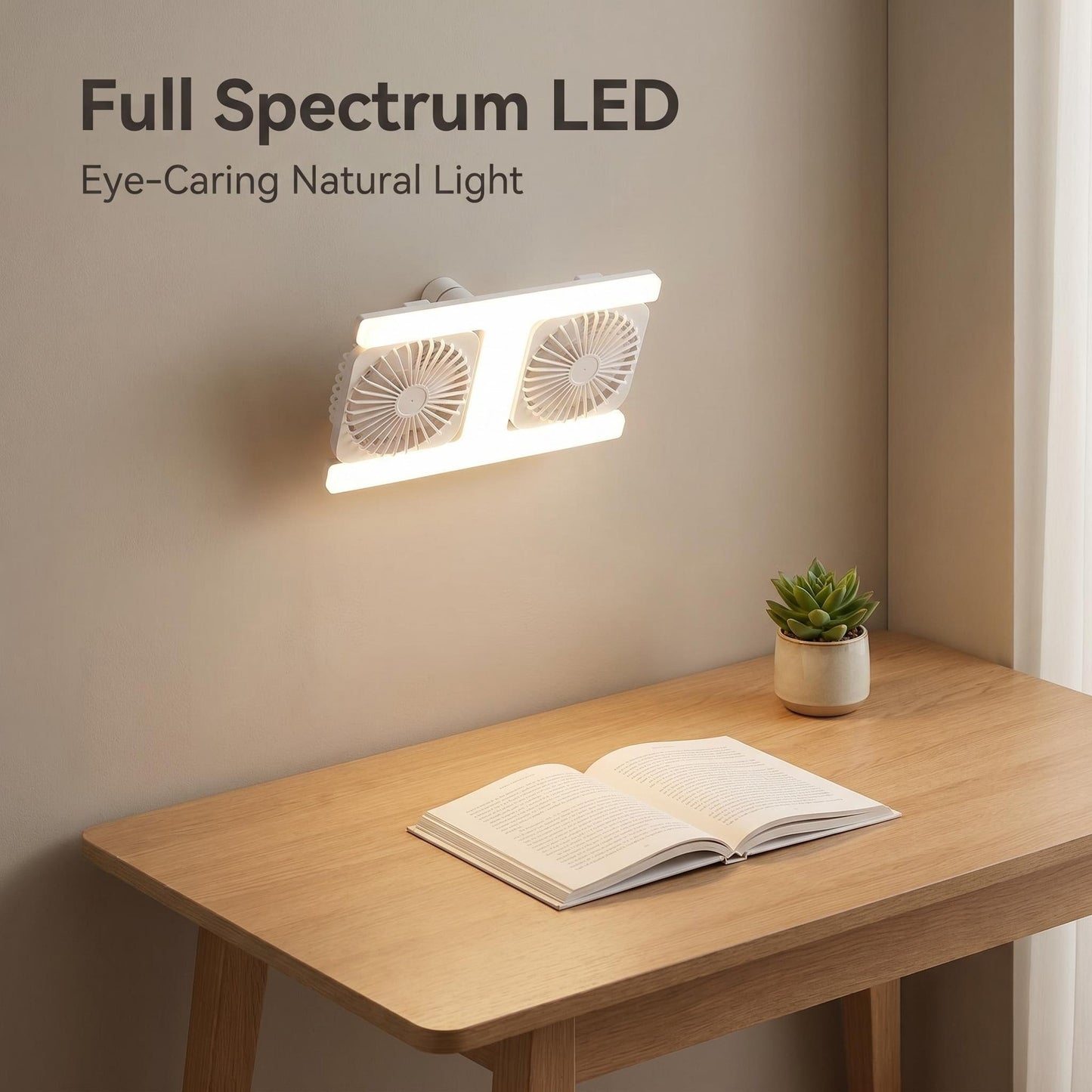 Modern LED mennyezeti ventilátor világítással 2 az 1-ben - távirányítóval ❄️💡🌀🏠