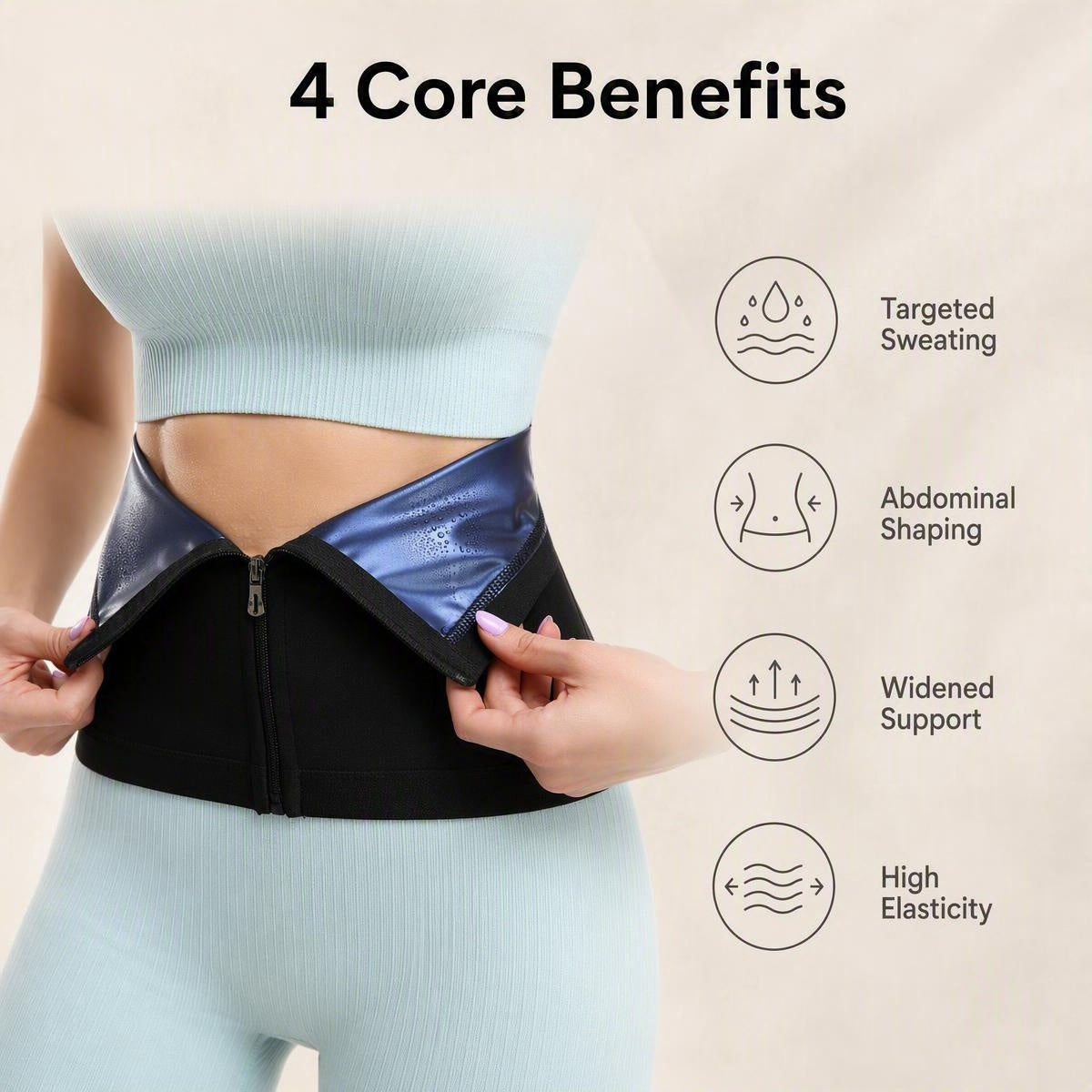 Fitness derékformáló öv
