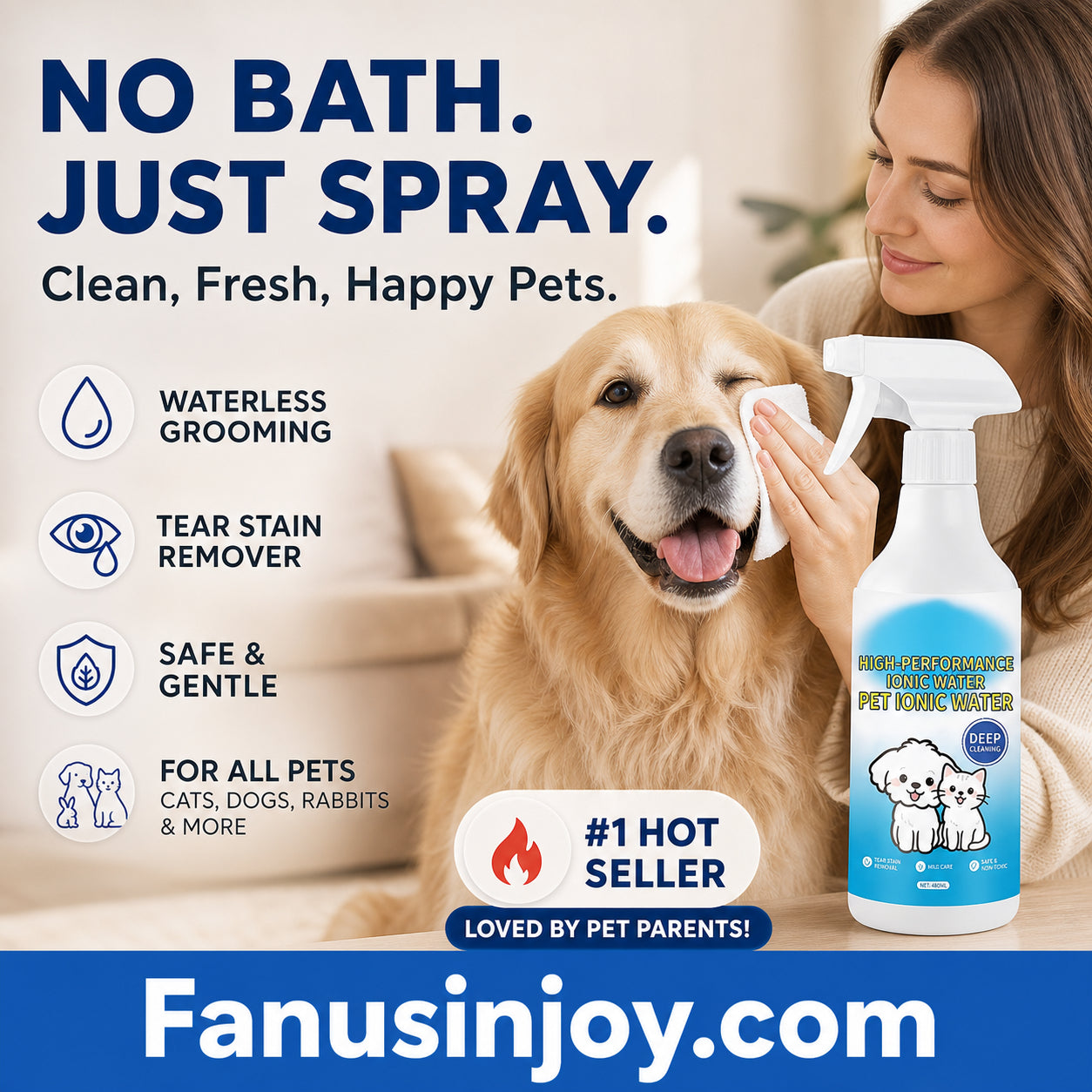 Ionos tisztító spray háziállatok számára