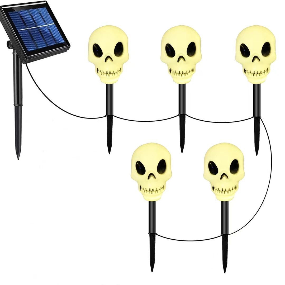 👻🎁6 db-os LED napelemes halloweeni talajfények