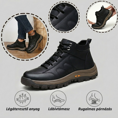 【⏰Utolsó nap, 70% kedvezmény! Ne maradj le!】Ergonómiailag tervezett ütéscsillapító ortopédiai cipők, ✅️bőr ortopédiai cipők kifejezetten európai férfiak számára.