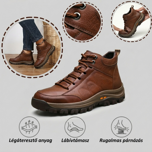 【⏰Utolsó nap, 70% kedvezmény! Ne maradj le!】Ergonómiailag tervezett ütéscsillapító ortopédiai cipők, ✅️bőr ortopédiai cipők kifejezetten európai férfiak számára.