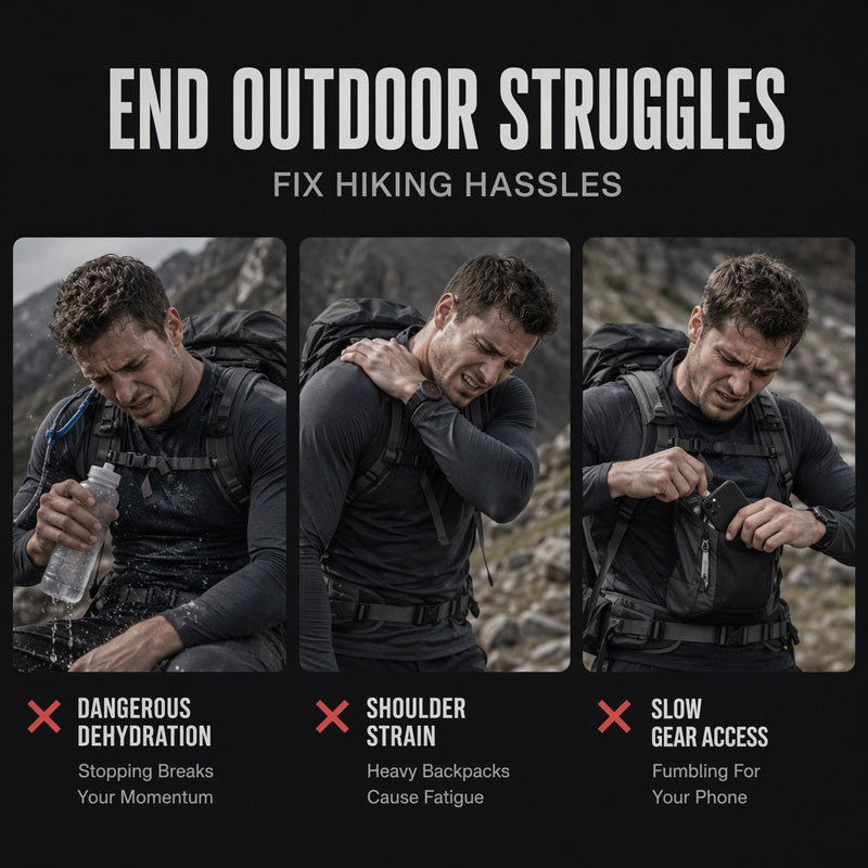 Mellkasi zseb, folyadékpótló rendszerrel kompatibilis kerékpáros mellény férfiaknak