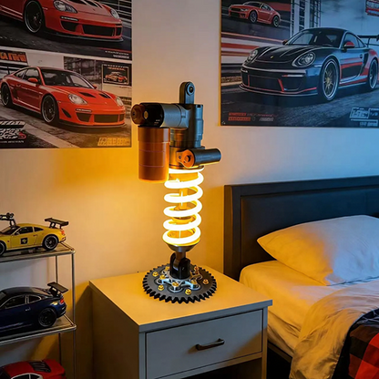 🔥Inspirált lengéscsillapító lámpa - Állítható LED lámpa játékosoknak és autórajongóknak