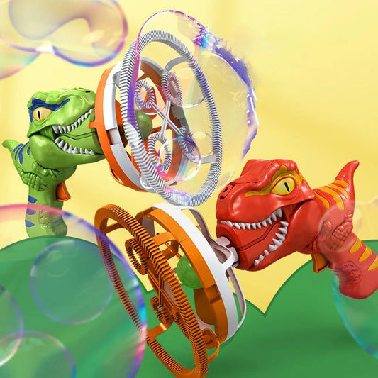 🎁✨ Elektromos buborékfújó gép lánccal - Folyamatos varázslatos élmény, lenyűgöző kilátás 🌿🦖