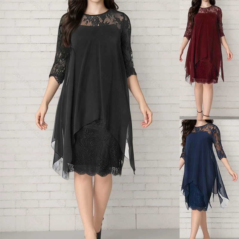 ✨Sifon csipke ruha nőknek