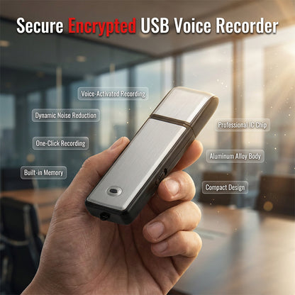 Hordozható, nagy felbontású USB-s hangrögzítő zajszűréssel