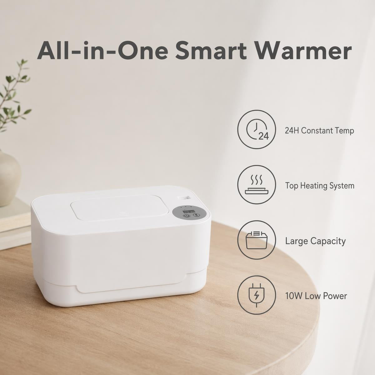 Nedves törlőkendő-melegítő