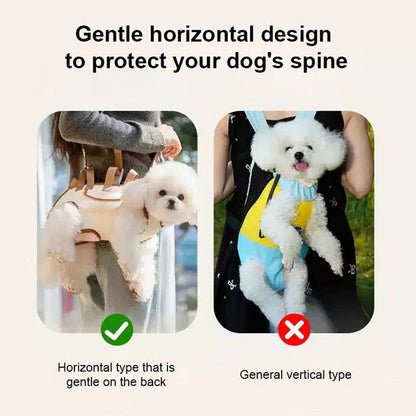 🐕Hordozható, légáteresztő kisállat hátizsák🐾