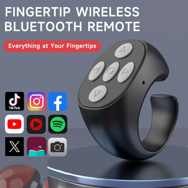 Bluetooth ujj-távirányító – Szelfi, Görgetés és Médiavezérlés | TAPCONTROL