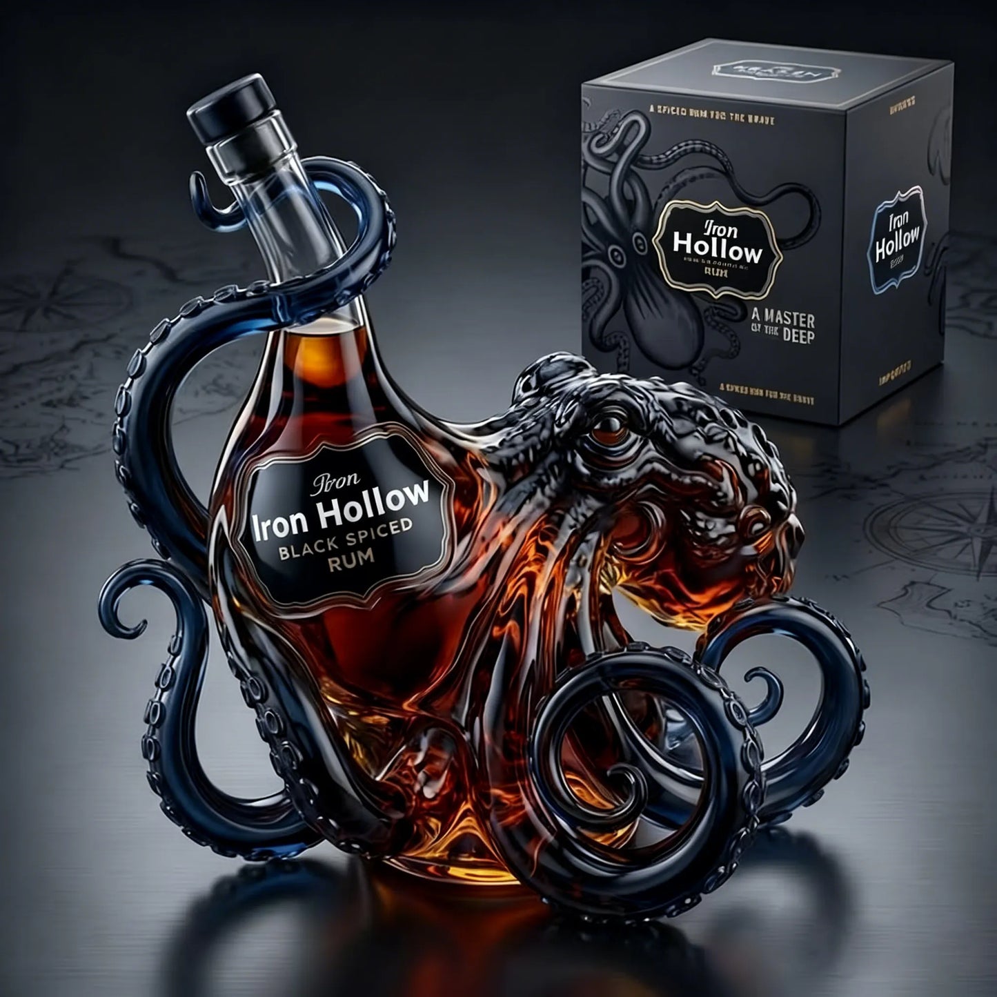 Kraken Rum Edition 3D polip palack
