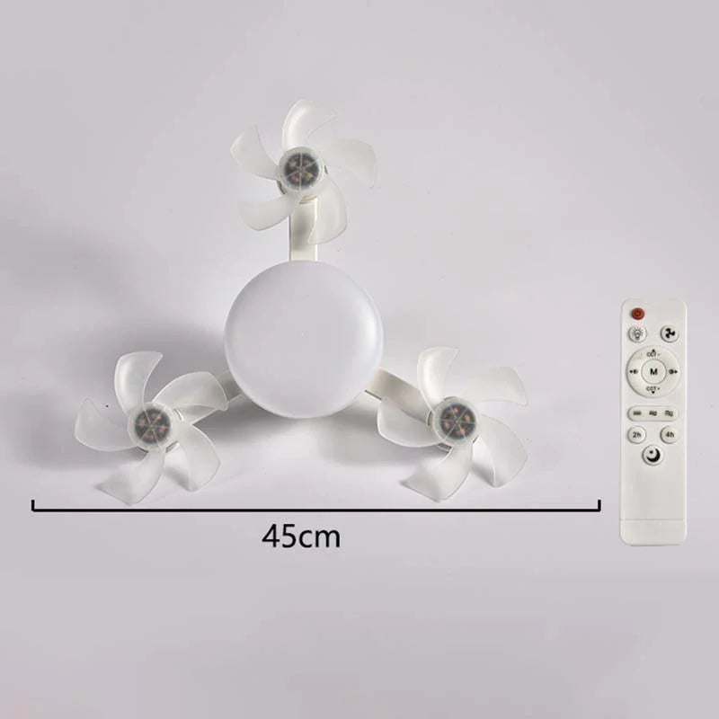 🌀 50% kedvezmény💥Mennyezeti ventilátor LED lámpával és távirányítóval
