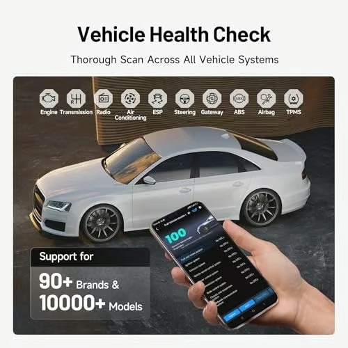 Jármű állapotfelmérés Diagnosztikai eszköz minden iOS és Android rendszerhez