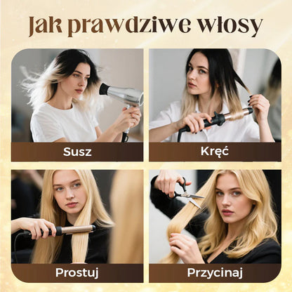 Felső réteges frufru paróka ritkuló hajjal rendelkező nőknek