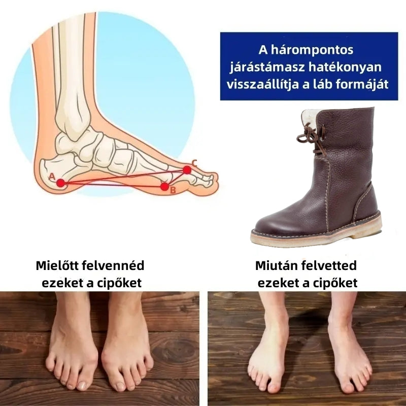 (❄️Utolsó nap, 70% kedvezmény) Ne maradj le! ⏰Kényelmes és meleg valódi gyapjú cipők, 💧vízálló és csúszásgátló, ✅lábboltozat-támasztással a lábfájdalom enyhítésére.