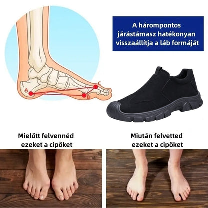 【⏰Utolsó nap, 70% kedvezmény! Ne maradj le!】Ergonómiailag tervezett ütéscsillapító ortopédiai cipők, ✅️bőr ortopédiai cipők kifejezetten európai férfiak számára.
