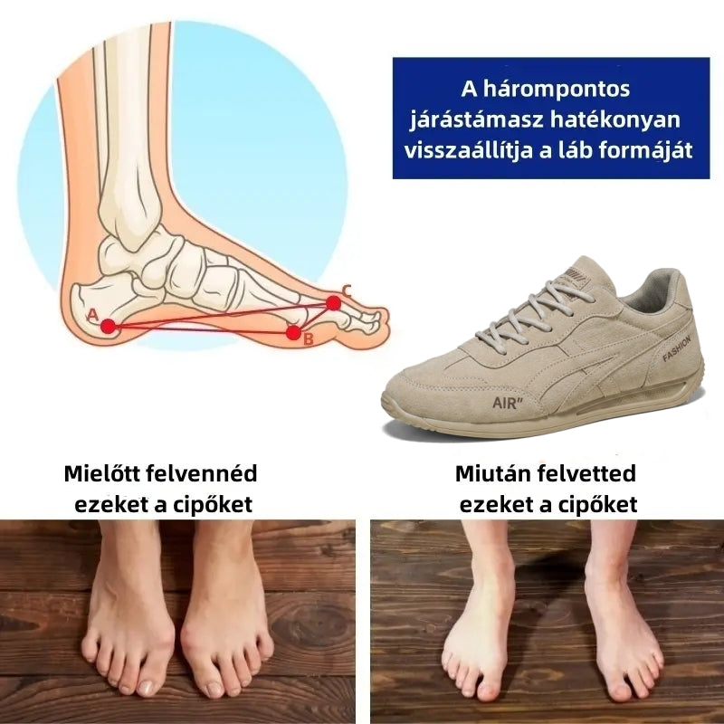 【⏰Utolsó nap, 70% kedvezmény! Ne maradj le!】Ergonómiailag tervezett ütéscsillapító ortopédiai cipők, ✅️bőr ortopédiai cipők kifejezetten európai férfiak számára.