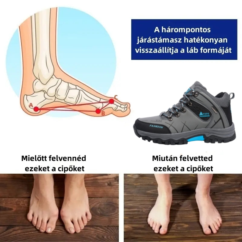 【⏰Utolsó nap, 70% kedvezmény! Ne maradj le!】Ergonómiailag tervezett ütéscsillapító ortopédiai cipők, ✅️bőr ortopédiai cipők kifejezetten európai férfiak számára.