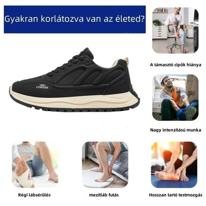 【⏰Utolsó nap, 70% kedvezmény! Ne maradj le!】Ergonómiailag tervezett ütéscsillapító ortopédiai cipők, ✅️bőr ortopédiai cipők kifejezetten európai férfiak számára.