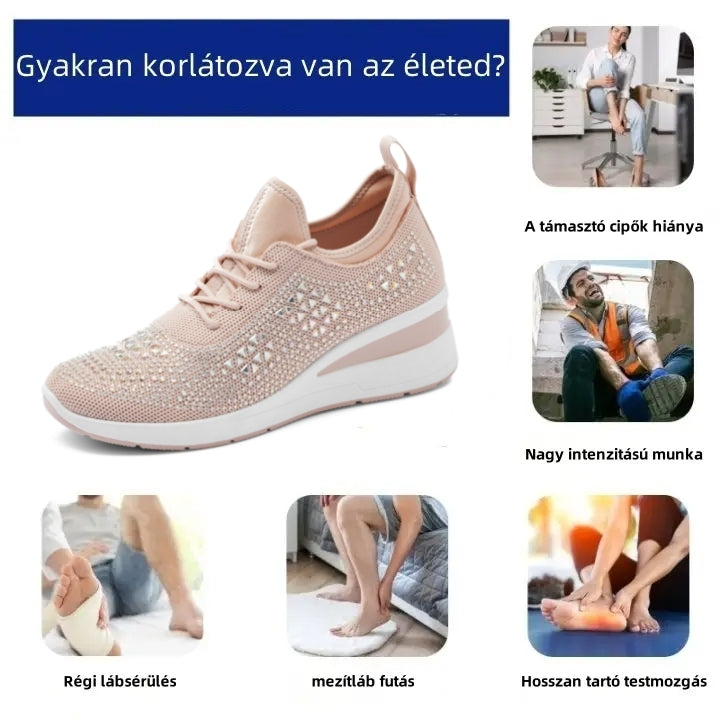 【⏰Utolsó nap, 70% kedvezmény! Ne maradj le!】Ergonómiailag tervezett ortopéd cipők ütéscsillapítással, ✅️Egészséges ortopéd cipők kifejezetten európai nők számára.
