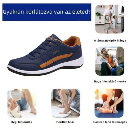 ⏰ Ma 70% kedvezmény – ne maradj le! Új férfi ortopéd cipő，vízálló és csúszásgátló 🦶 enyhíti a lábfájdalmat.