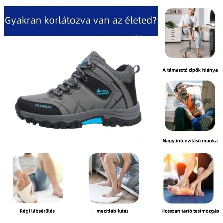 【⏰Utolsó nap, 70% kedvezmény! Ne maradj le!】Ergonómiailag tervezett ütéscsillapító ortopédiai cipők, ✅️bőr ortopédiai cipők kifejezetten európai férfiak számára.